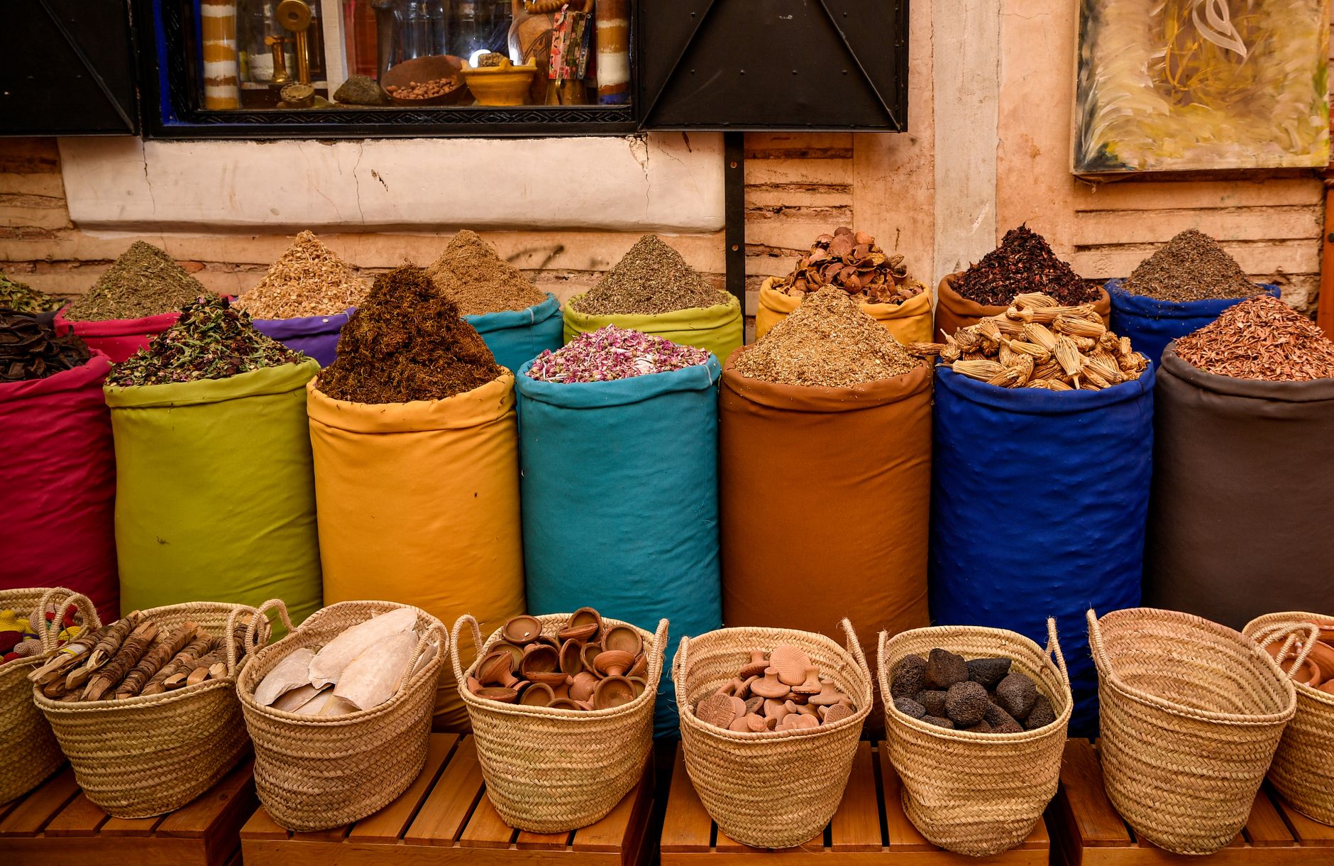 Le bancarelle vivaci di Souk El Hed ad Agadir
