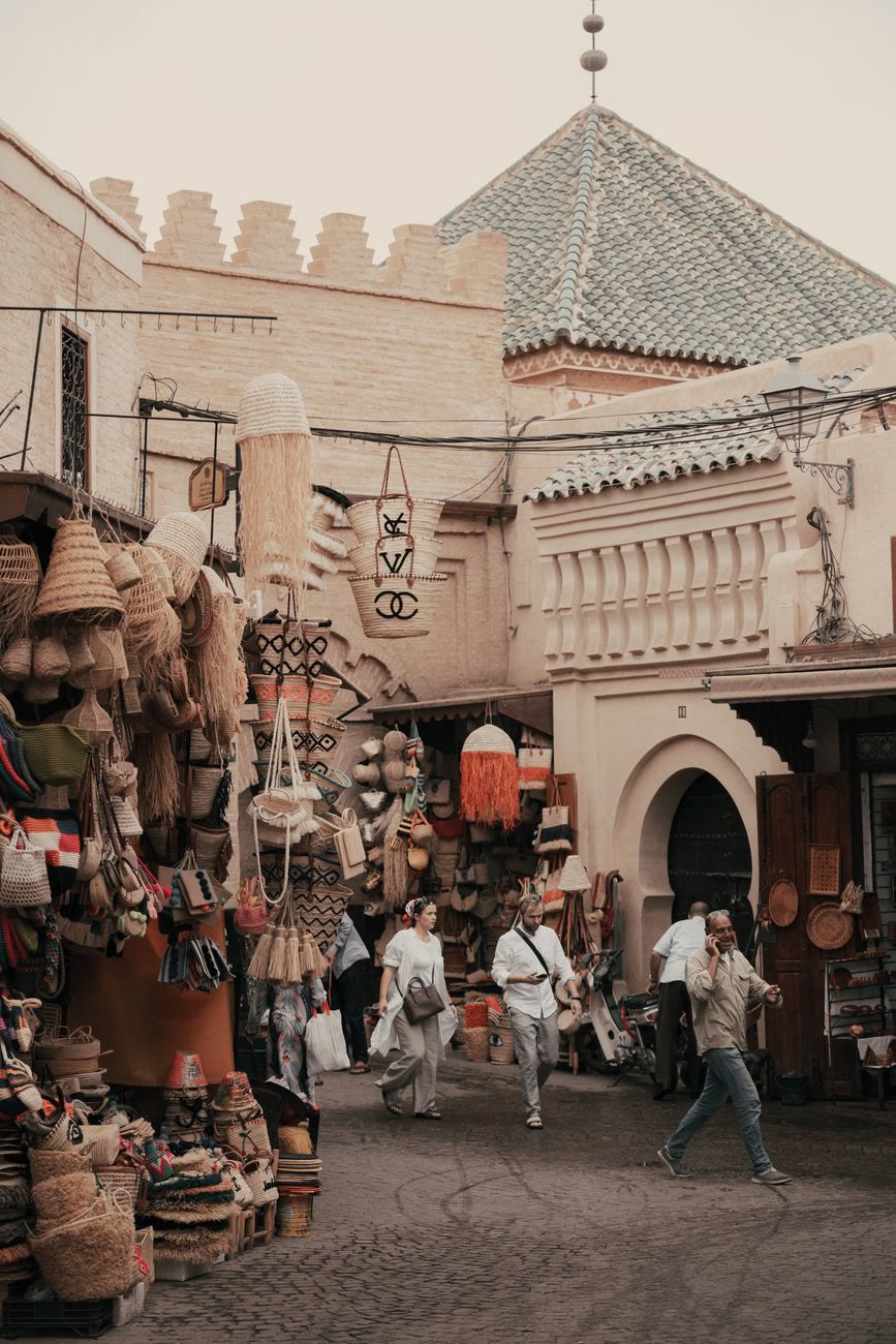 Interni lussuosi di un riad marocchino