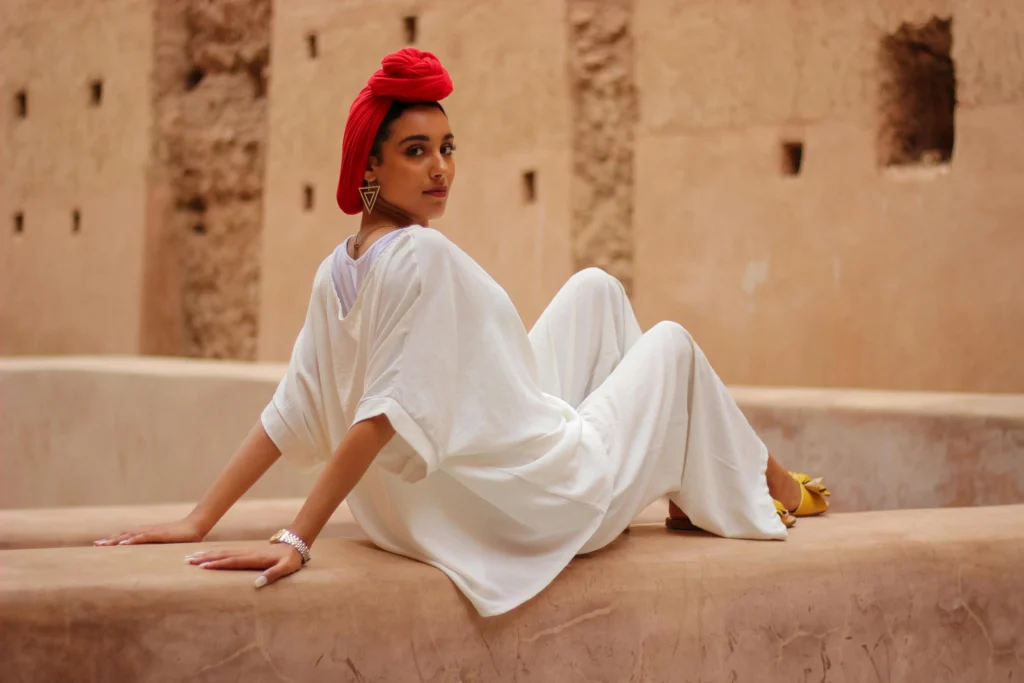 Solo female traveller exploring Morocco cities safely