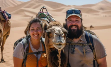 Camel ride during 3 days desert tour from Marrakech