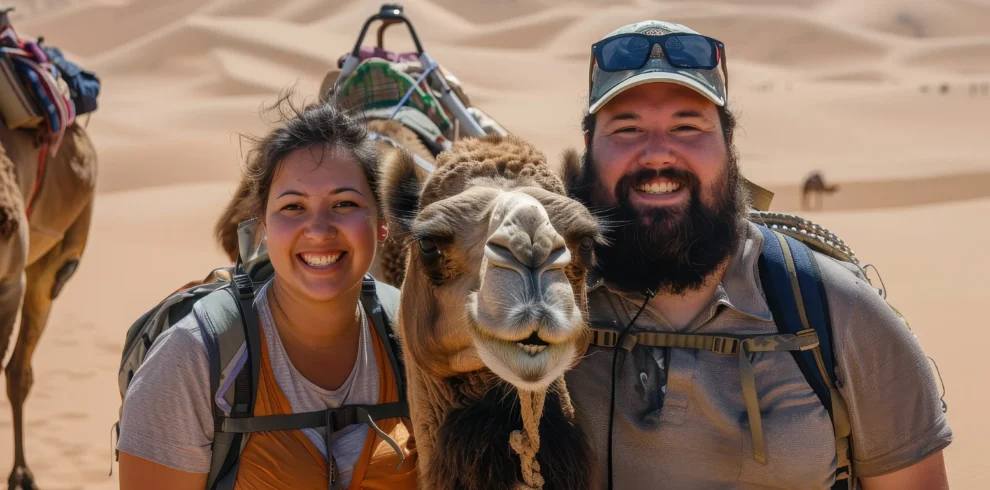 Camel ride during 3 days desert tour from Marrakech