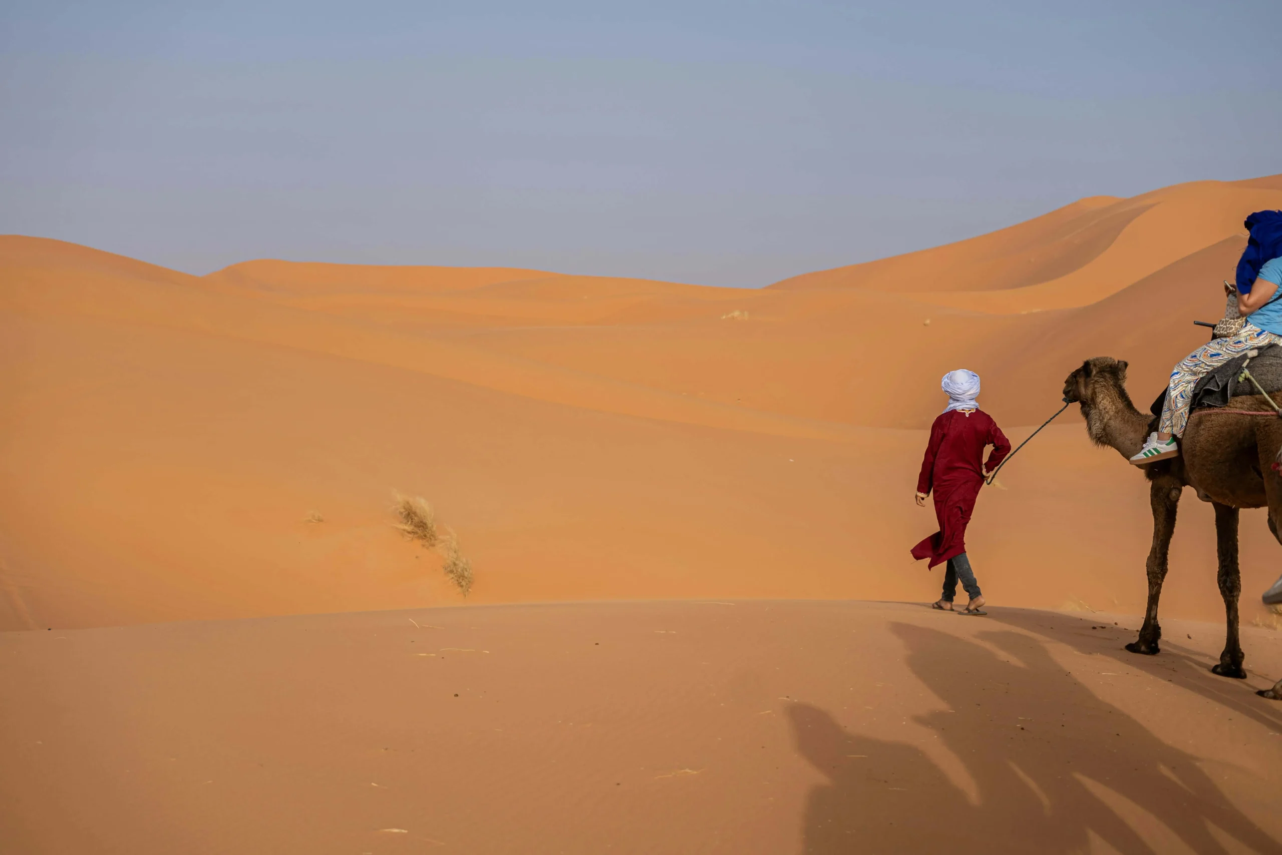 Fez Marrakech desert tour camel trekking at sunset