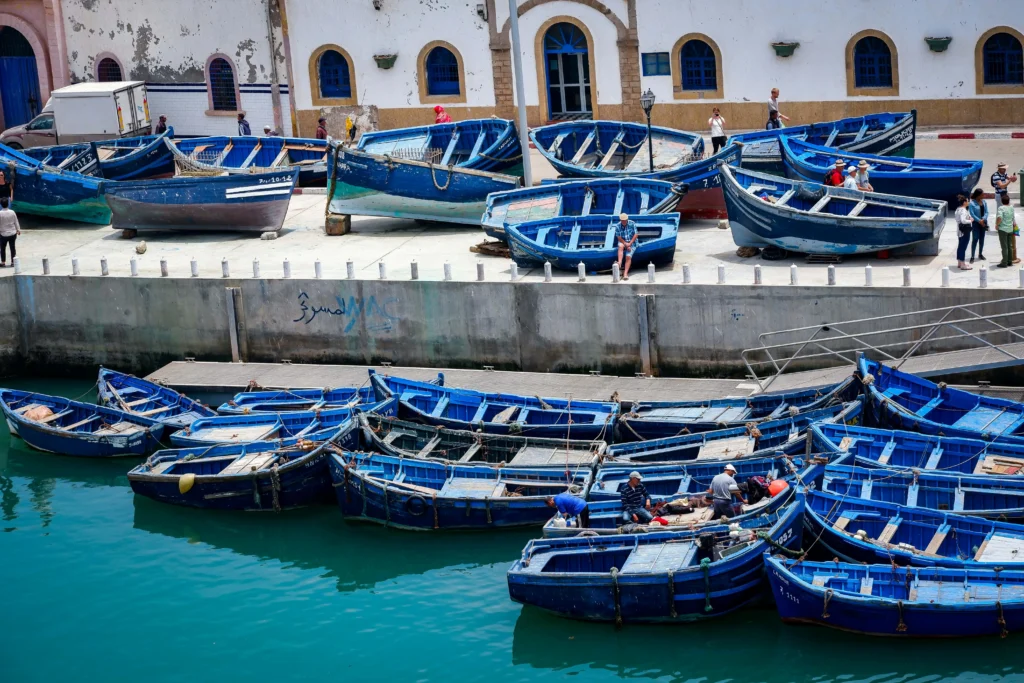 Essaouira Morocco coastal city Atlantic Ocean fishing harbor
