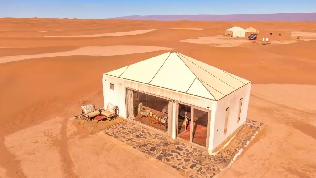 3 day desert trip from Marrakech luxury Erg Chigaga camp