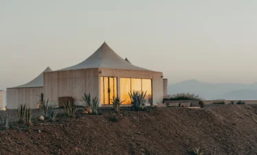 agafay desert day trip from marrakech luxury camp view