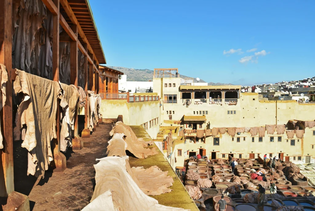 Fes leather tanneries Morocco tour package experience